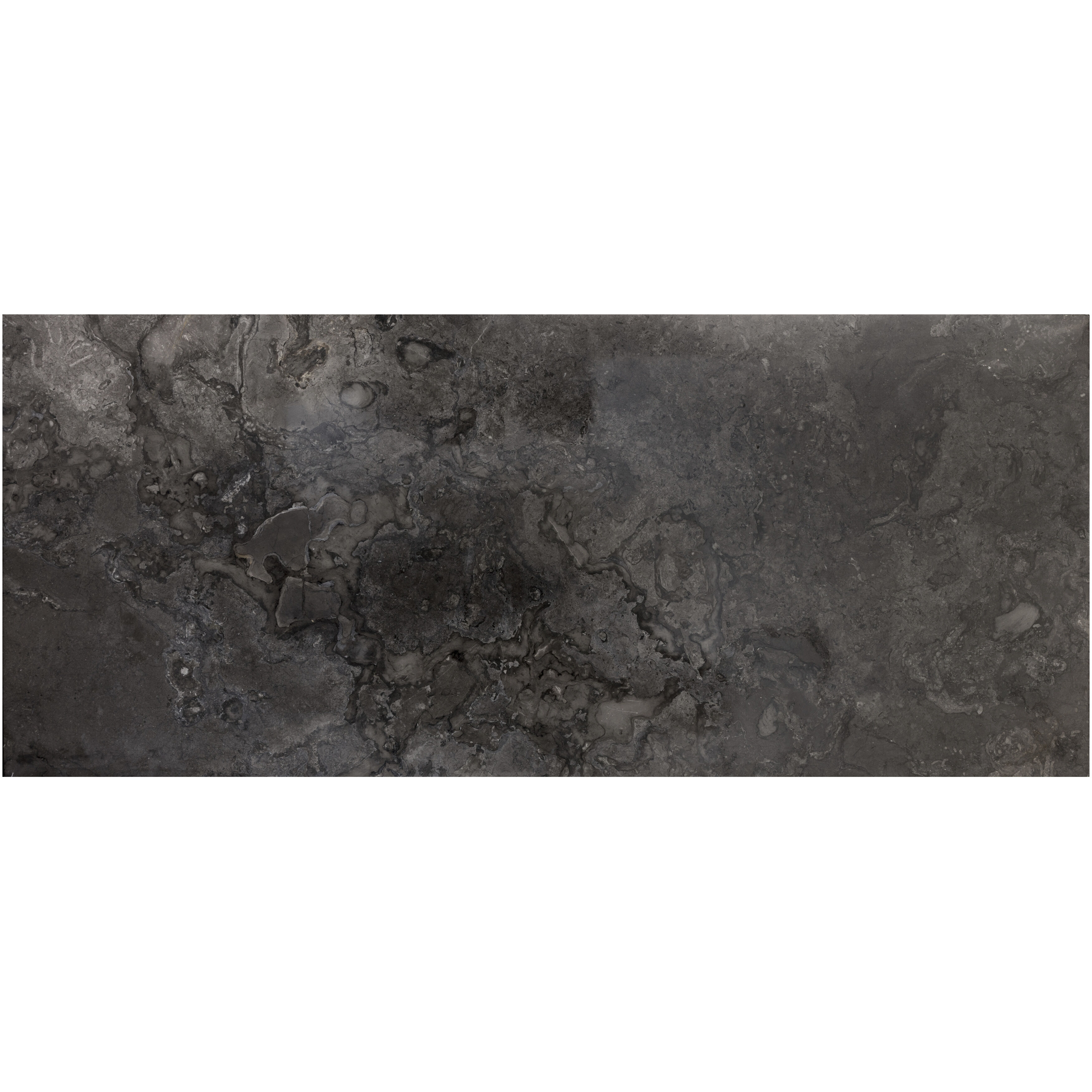 Stamos 55 X 23.5 inch Black / Grey Marble / Charcoal Grey Desk